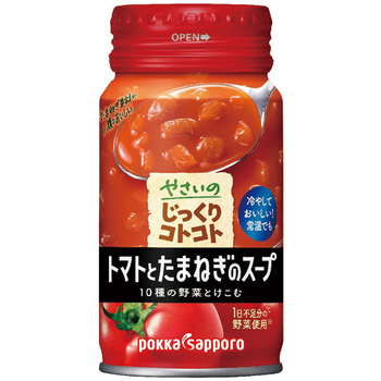 ポッカサッポロ やさいのじっくりコトコト トマトとたまねぎのスープ 170g 缶 1ケース(30本)