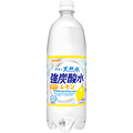 サンガリア 伊賀の天然水 強炭酸水 レモン 1L ペットボトル 1ケース(12本)