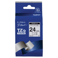 ブラザー ピータッチ TZeテープ ラミネートテープ 24mm 白/黒文字 TZE-251 1個