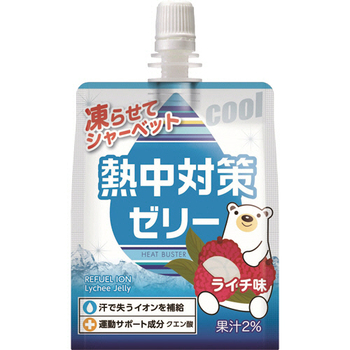 赤穂化成 熱中対策ゼリー ライチ味 150g 1セット(72パック:24パック×3ケース)