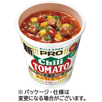 日清食品 カップヌードルPRO 高たんぱく&低糖質さらに塩分控えめ チリトマトヌードル 80g 1ケース(12食)