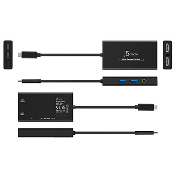 j5 Create USB ライブ配信専用 キャプチャーボード ブラック JVA01 1個