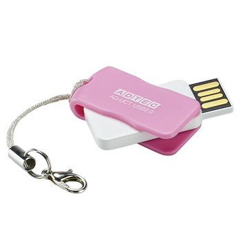 アドテック USB2.0 回転式フラッシュメモリ 32GB 5色 AD-UCTF32G-U2R 1パック(5個:各色1個)