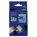ブラザー ピータッチ TZeテープ ラミネートテープ 36mm 青/黒文字 TZE-561 1個