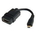 StarTech.com ハイスピードHDMI変換ケーブル 12cm HDMI タイプA(メス)-Micro HDMI タイプD(オス) HDADFM5IN 1