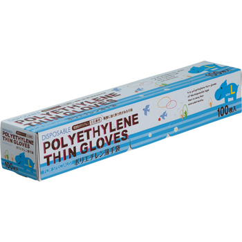 クラスタ ポリエチレン手袋 LD L 1箱(100枚)