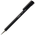 TANOSEE ノック式油性ボールペン ラバー軸 0.7mm 黒 1セット(10本)
