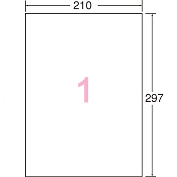 コクヨ 貼ってはがせる はかどりラベル A4 ノーカット 297×210mm KPC-HE101-100N 1冊(100シート)