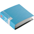 バッファロー CD&DVDファイルケース ブックタイプ 24枚収納 ブルー BSCD01F24BL 1個