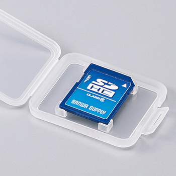 サンワサプライ メモリーカードクリアケース(SDカード用) FC-MMC10SD 1パック(6個)