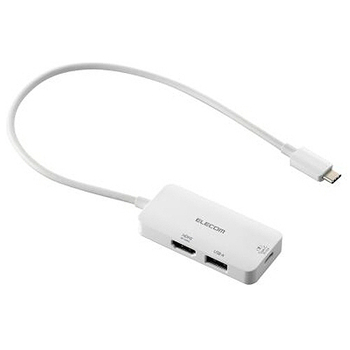 エレコム ドッキングステーション3in1(充電+映像出力) ホワイト DST-C31WH 1個
