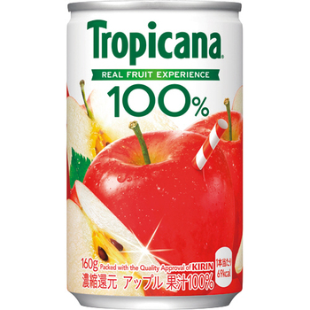 キリンビバレッジ トロピカーナ 100%ジュース アップル 160g ミニ缶 1ケース(30本)
