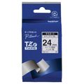 ブラザー ピータッチ TZeテープ ラミネートテープ 24mm 透明/黒文字 TZE-151 1個