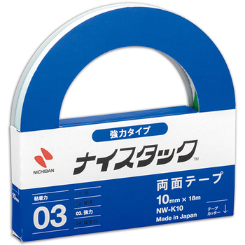 ニチバン ナイスタック 両面テープ 強力タイプ 大巻 10mm×18m NW-K10 1巻