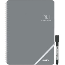欧文印刷 CANSAY nu board clear II A4判変型 グレー NCA401G506 1セット(10冊)