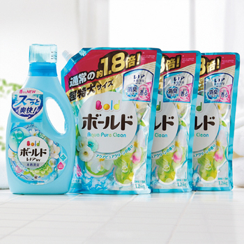 P&G ボールド ジェル フレッシュピュアクリーンの香り 業務用パック(本体850g×1本+詰替 超特大1.26kg×3個) 1セット