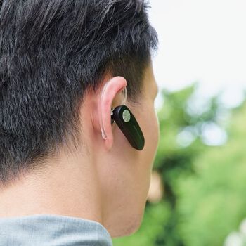 エレコム Bluetoothハンズフリーヘッドセット ブラック LBT-HS11BK 1個