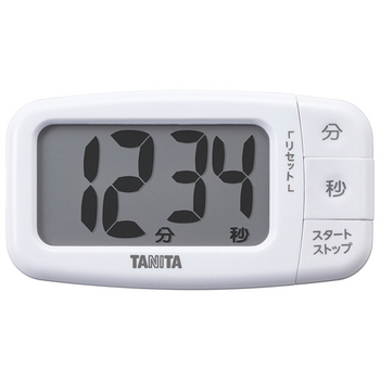 タニタ 抗菌でか見えタイマー ココナッツホワイト TD-430-WH 1個