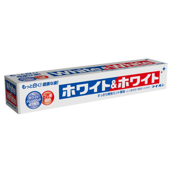 ライオン ホワイト&ホワイトライオン ハミガキ 150g/本 1セット(10本)