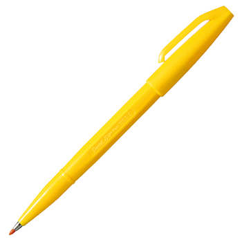 ぺんてるサインペン 黄色 S520-GD 1カートン(10本)