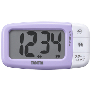 タニタ 抗菌でか見えタイマー ブルーベリーパープル TD-430-PP 1個