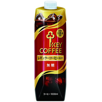 キーコーヒー KEY DOORS+ リキッドコーヒー 無糖 1L 1ケース(6本)