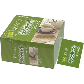 ハラダ製茶 徳用抹茶入り玄米茶ティーバッグ 1箱(50バッグ)
