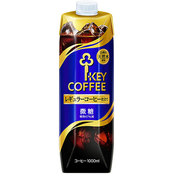 キーコーヒー KEY DOORS+ リキッドコーヒー 微糖 1L 1ケース(6本)