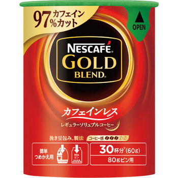 ネスレ ネスカフェ ゴールドブレンド カフェインレス エコ&システムパック 詰替用 60g 1本