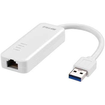 バッファロー Giga対応 Type-A USB3.2(Gen1)用LANアダプター ホワイト LUA5-U3-AGTE-WH 1台