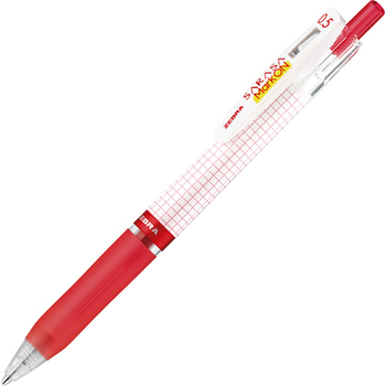 ゼブラ ジェルボールペン サラサマークオン 0.5mm 赤 JJ77-R 1本
