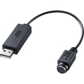 サンワサプライ USB-PS/2変換コンバータ USB(A)オス-ミニDIN6pinメス USB-CVPS3 1本