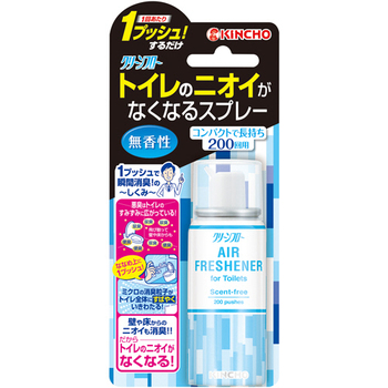 大日本除蟲菊 KINCHO クリーンフロー トイレのニオイがなくなるスプレー 200回用 無香性 45ml 1本