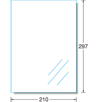 エーワン ラベルシール[インクジェット] 光沢フィルム・透明 A4 ノーカット 28792 1冊(30シート)