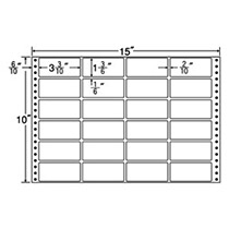 東洋印刷 ナナフォーム 連続ラベル Mタイプ 15×10インチ 24面 84×38mm M15F 1箱(500折)