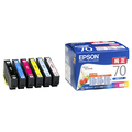 エプソン インクカートリッジ 6色パック IC6CL70 1箱(6個:各色1個)