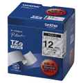 ブラザー ピータッチ TZeテープ ラミネートテープ 12mm 透明/黒文字 業務用パック TZE-131V 1パック(5個)