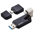 エレコム Lightningコネクタ搭載USB3.2 Gen1メモリ 16GB ブラック MF-LGU3B016GBK 1個