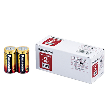 パナソニック アルカリ乾電池 単2形 LR14XJN/10S 1パック(10本)