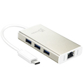 j5 Create Type-C to ギガビットイーサネット&USB3.0Adapter JCH471 1個