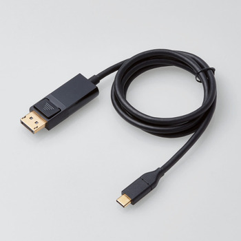 エレコム USB Type-C用DisplayPort変換ケーブル ブラック 1.0m RoHS指令準拠(10物質) CAC-CDP10BK 1本