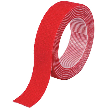 TRUSCO マジックバンド結束テープ 両面タイプ 赤 20mm×1.5m MKT-2015-R 1巻