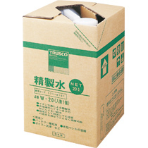 TRUSCO 精製水(純水) 20L W-20 1箱