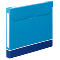 TANOSEE ファイルボックス A4 背幅32mm 青 1パック(5冊)
