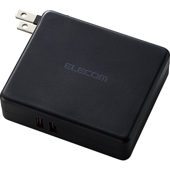 エレコム AC充電器一体型モバイルバッテリー ブラック DE-AC01-N5824BK 1個