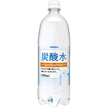 サンガリア 炭酸水 1L ペットボトル 1セット(36本:12本×3ケース)