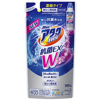 花王 アタックNeo 抗菌EX Wパワー つめかえ用 360g 1個