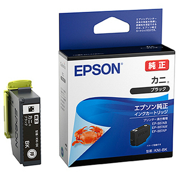 エプソン インクカートリッジ カニ ブラック KNI-BK 1個