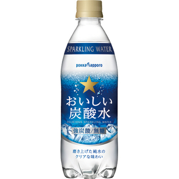 ポッカサッポロ おいしい炭酸水 500ml ペットボトル 1セット(72本:24本×3ケース)