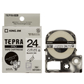 キングジム テプラ PRO テープカートリッジ インデックスラベル 24mm 白/黒文字 SSY24K 1個